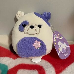 Squishmallows 5” Galina White & Purple Dog Easter Squishmallow Plush